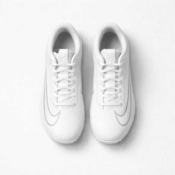 White Athletic Cleats Nike Vapor Edge Shark Youth 4.5sx - Picture 2 of 5